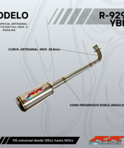 Escape RR modelo R9290 para motores +130cc BOQUILLA YBR