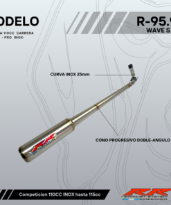 Escape RR modelo R95.9 WAVE S 110 cc-115cc