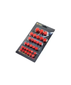 KIT CUBRE TORNILLOS ROJO